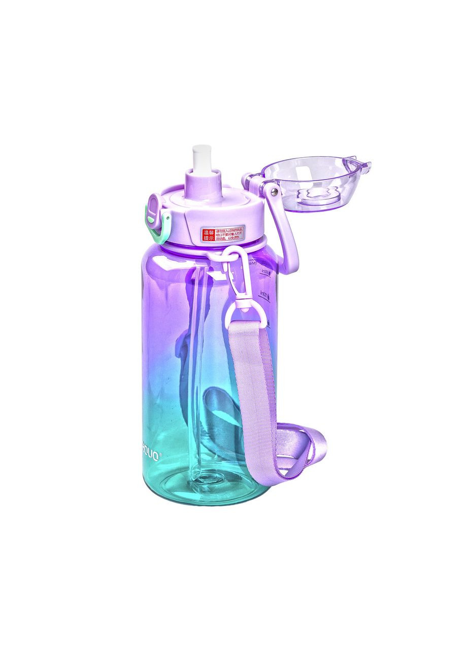 Пляшка для води 1 л пляшечка з мундштуком бузкова HP-14-31V Yiwu (371372825)