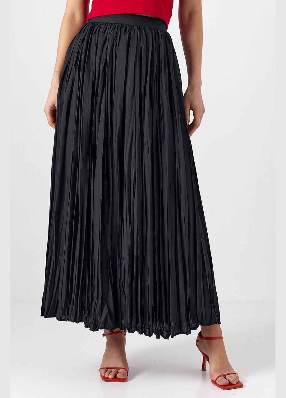 Плісована спідниця максі - бежевий колір Lurex (324392852)