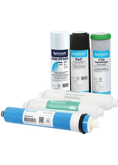 Комплект картриджів P`URE AquaCalcium Mint (CHV6PUREMAC) Ecosoft (322937854)