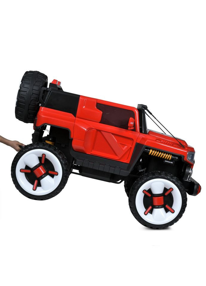 Дитячий електромобіль джип 2-місний червоний для дітей від 3 років електрокар на акумуляторі Bambi Racer (368759463)