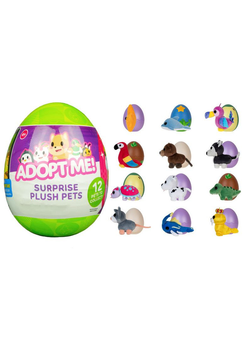 М'яка іграшка сюрприз у яйце ЗАБАВНІ ЗВІТКИ ADOPT ME! S2 12 видів AME0020 No Brand (362428885)