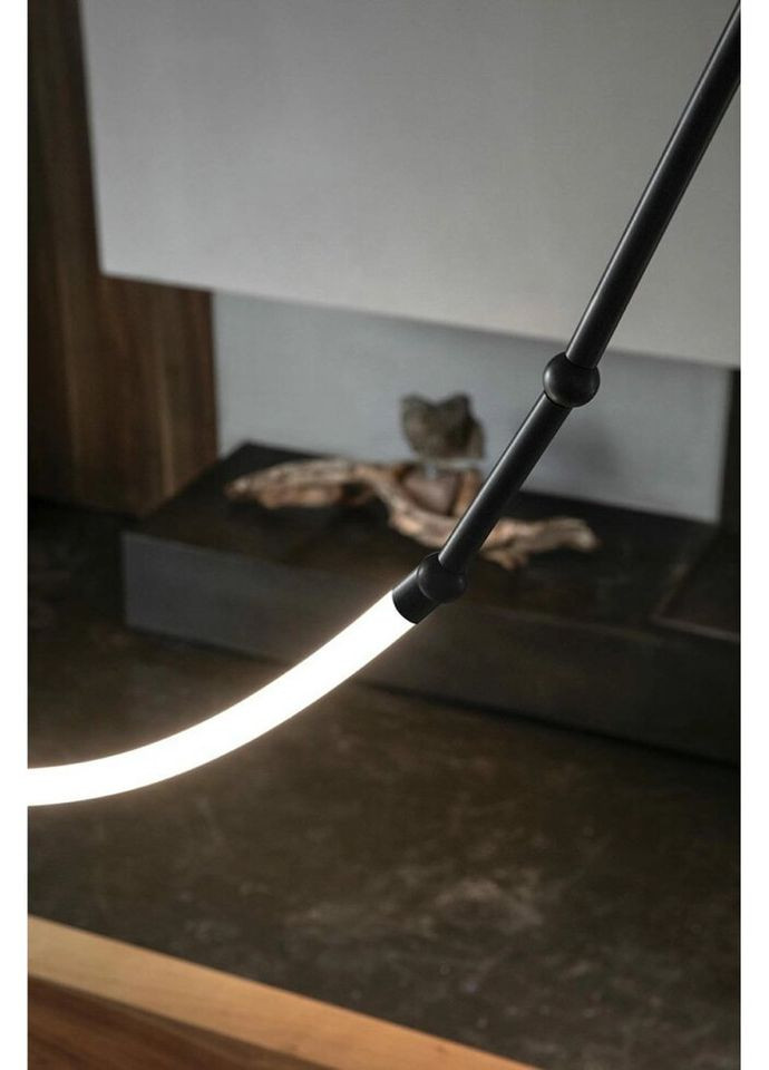 Люстра светодиодная подвесная LED светильник для квартиры на потолок лэд 27735 Черный 50-200х9х80 см. Sunnysky (324396136)