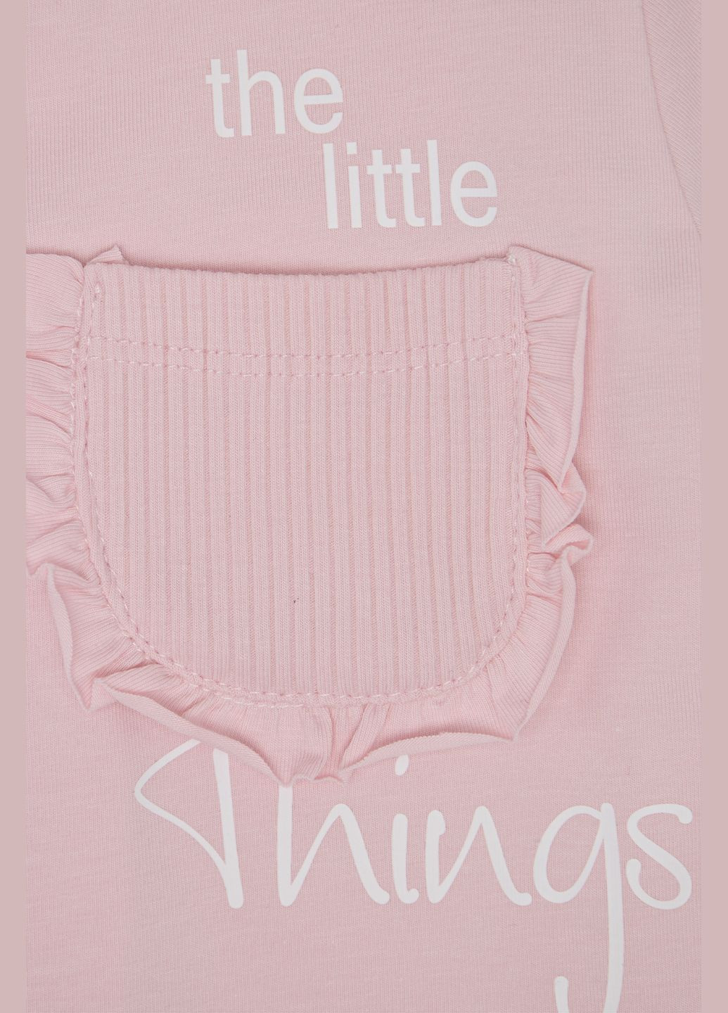 Розовая летняя футболка с коротким рукавом для девочки цвет розовый цб-00242433 Miss Feriha