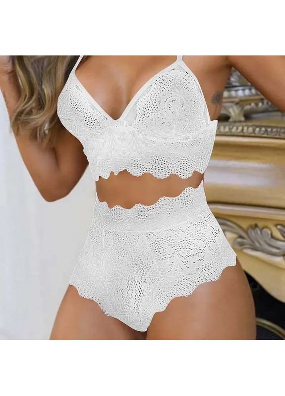 Белый демисезонный женское нижнее белье. яркий соблазнительный комплект. кружевной комплект женского белья на шнуровке China
