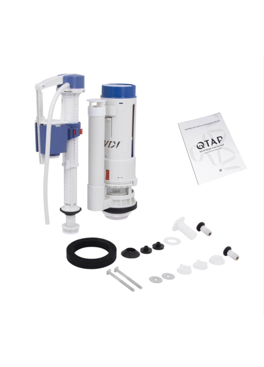 Унітаз підлоговий Robin Ultra Quiet безобідковий з сидінням Soft-close MATT BLACK Qtap QT13226083AMB (341326483)