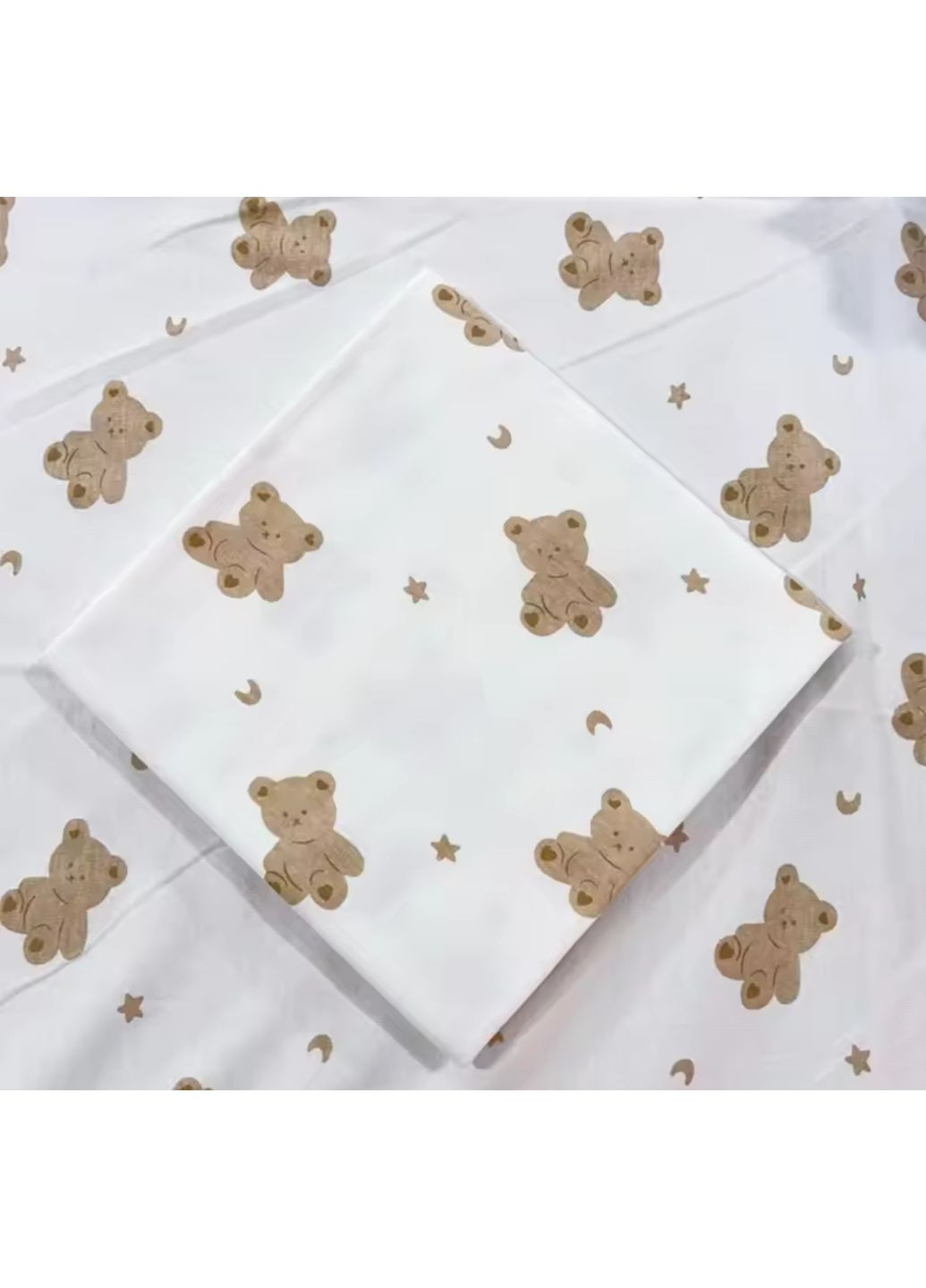 Детская пеленка из тонкого дышащего хлопка Мишки 85×85 см No Brand (352296963)