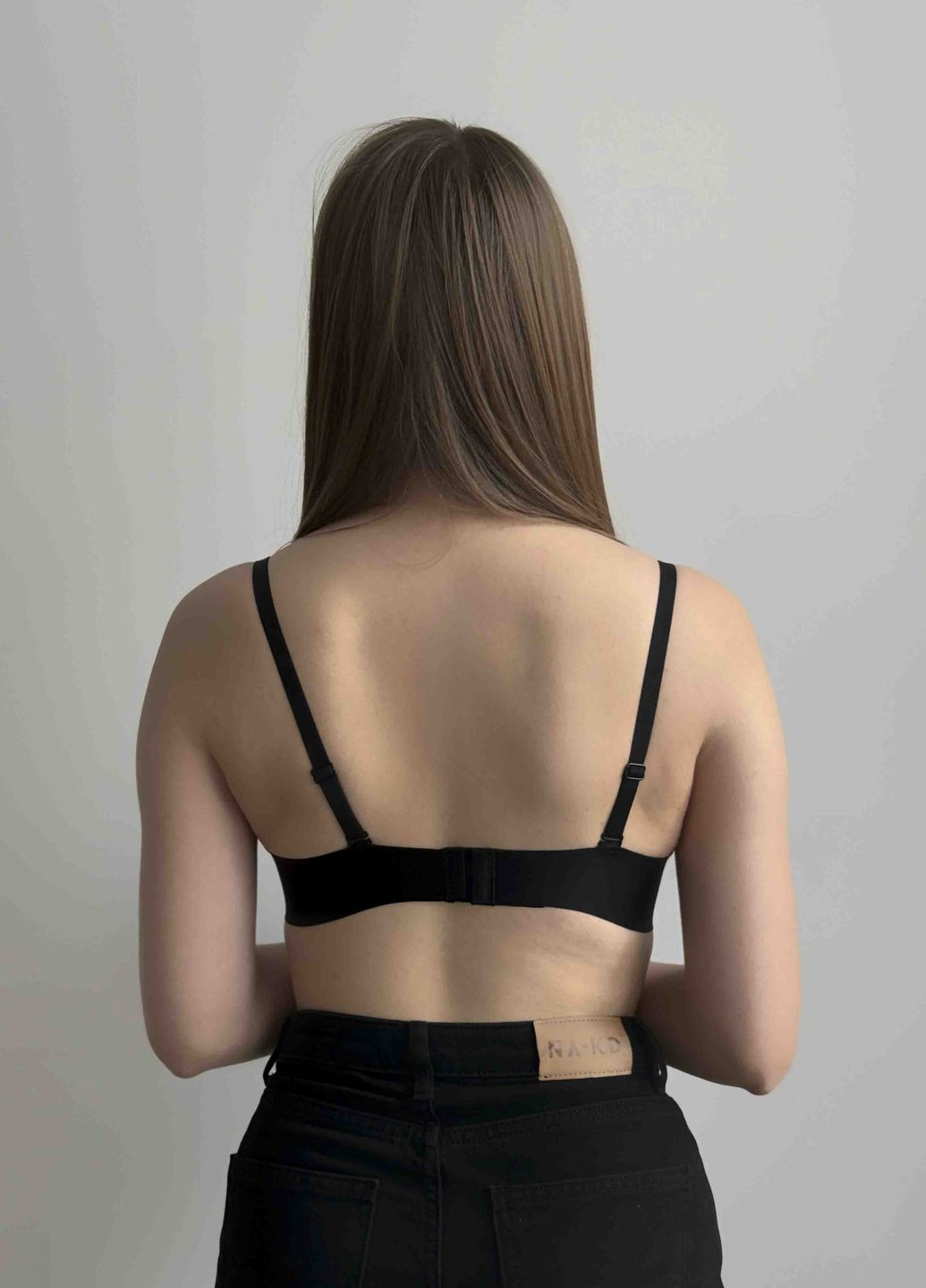 Чорний безшовний бюстгальтер колекції «максимум» VIDCHUY