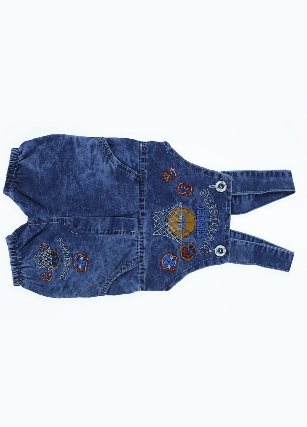 Джинсовий комбінезон для хлопчика Баскетбол синій 92 см (39462) Balli Kids (296193460)