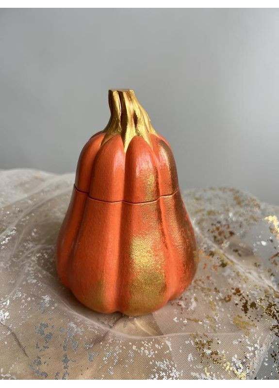 Большая ароматическая свеча в форме тыквы, 110 г – осенний аромат тыквенного пирога. Hand Made (363558840)