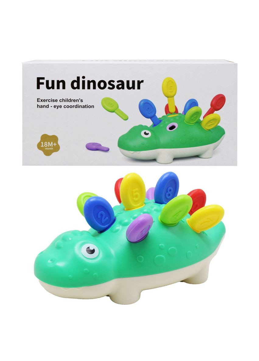 Іграшка "Сортер Динозавр" кольори та цифри MIC (289844269)