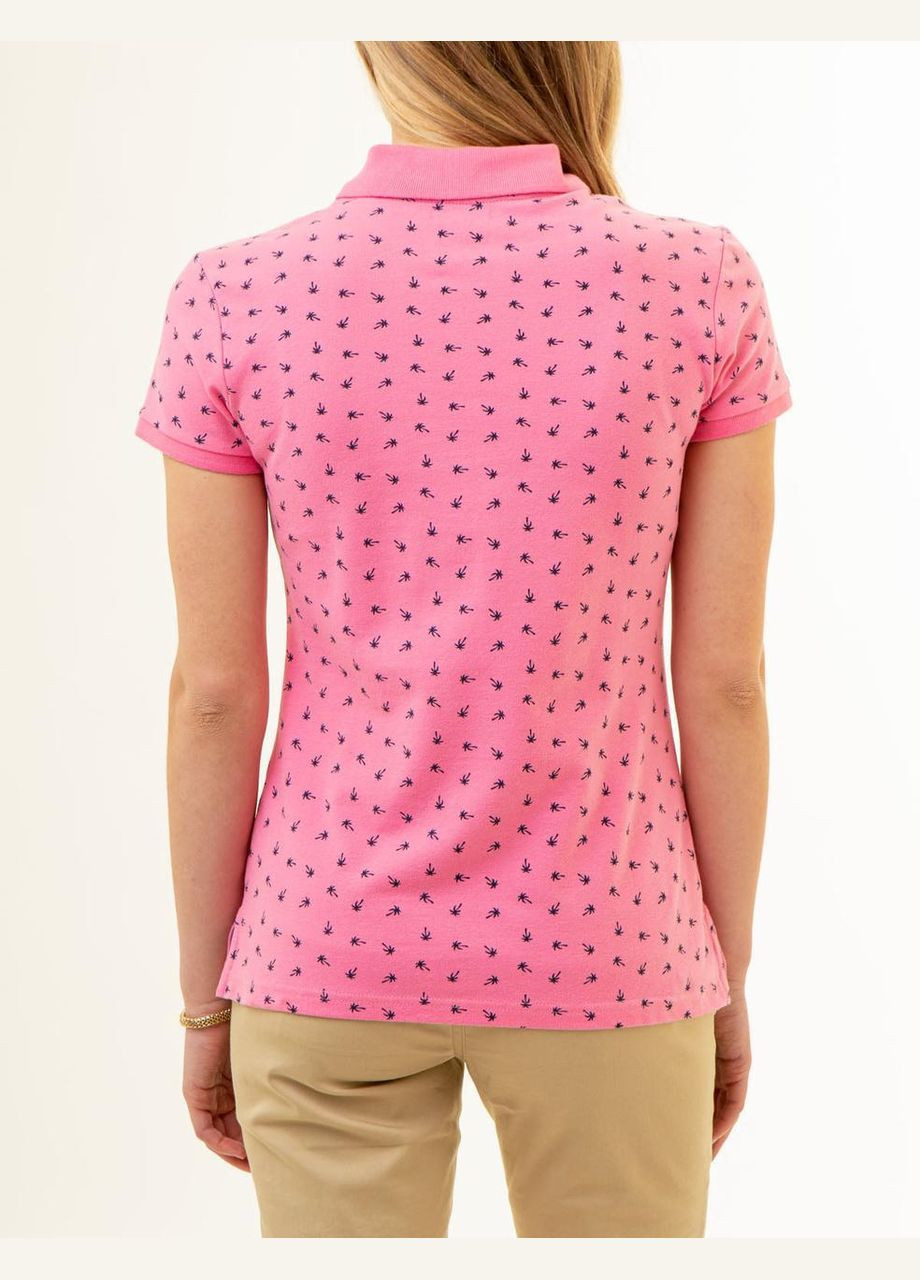 Жіноча футболка поло PALM TREE POLO SHIRT L рожева U.S. Polo Assn. (286761230)