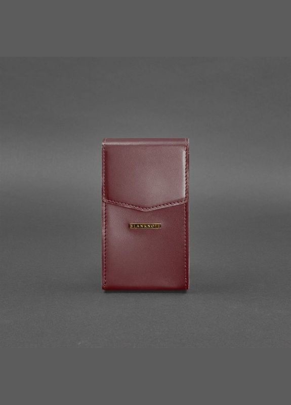 Поясная сумка женская кожаная через плечо Mini бордовая BlankNote (302007704)