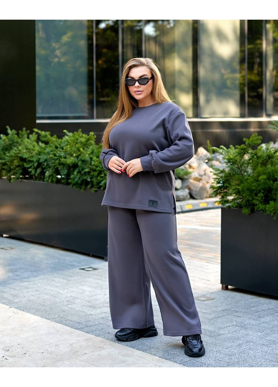 Жіночий костюм з теплого трикотажу Fashion (366018131)