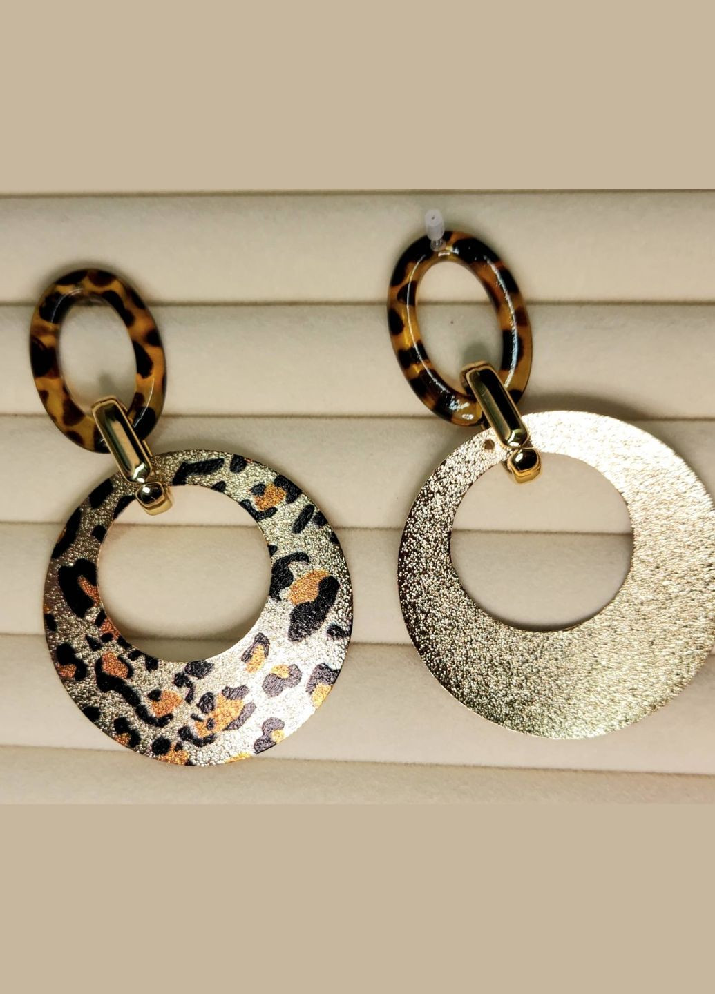 Сережки Довгі Леопардові No Brand (325830967)