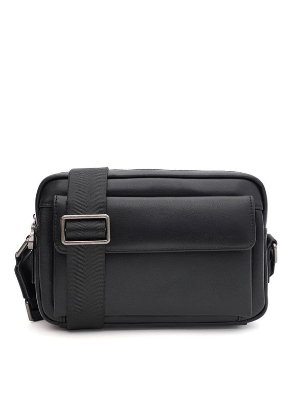 Мужская кожаная сумка K12030-3bl-black Ricco Grande (323593505)