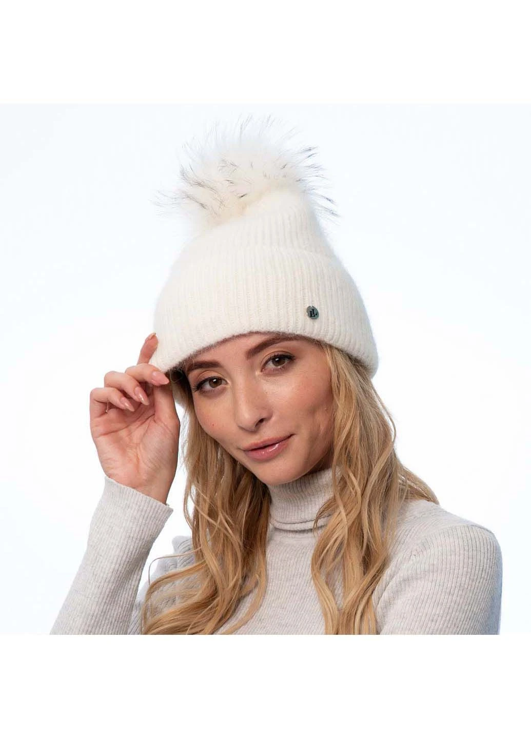 Шапка з помпоном LuckyLOOK (314774167)