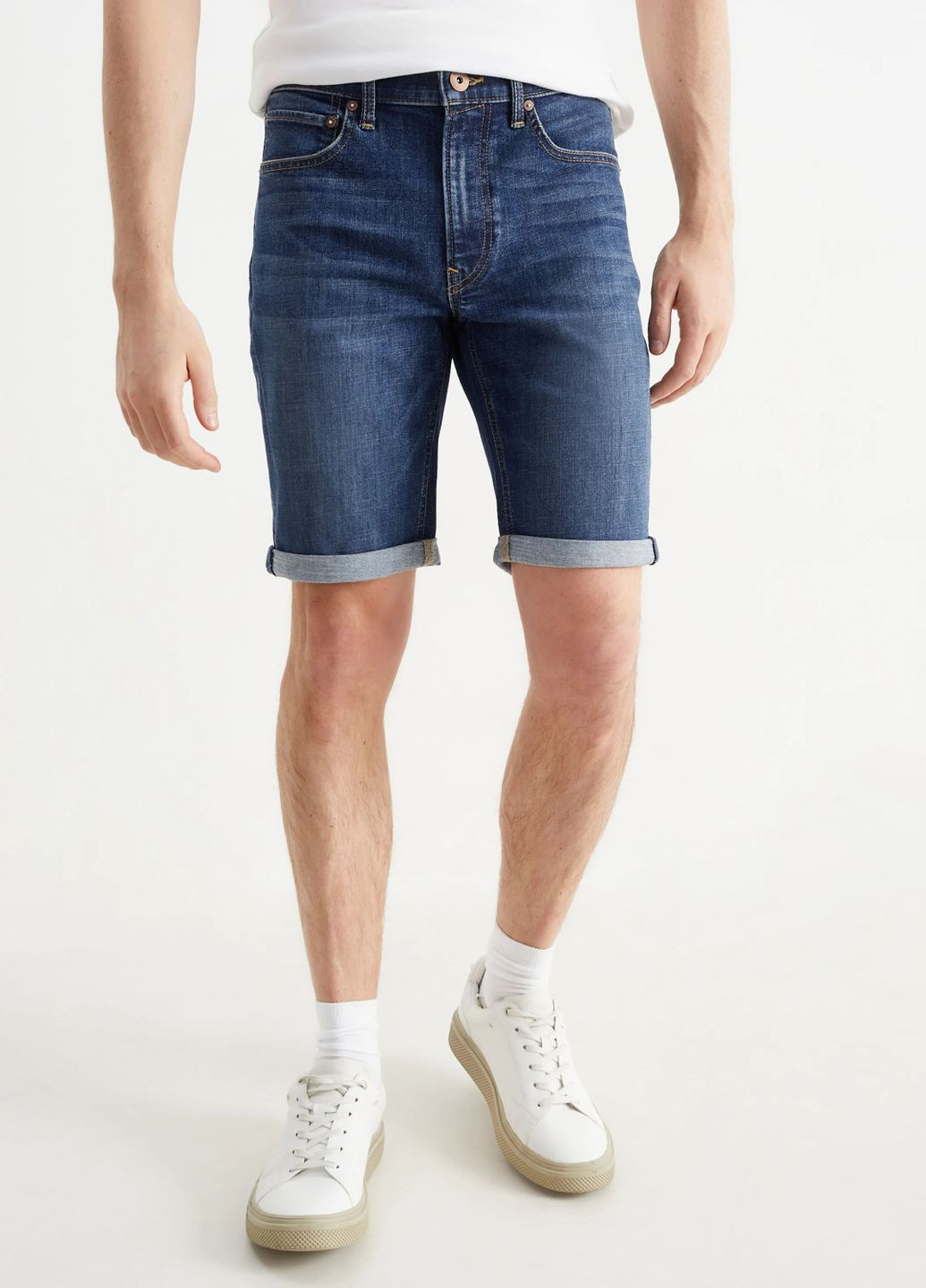 Джинсовые шорты slim C&A (329294736)