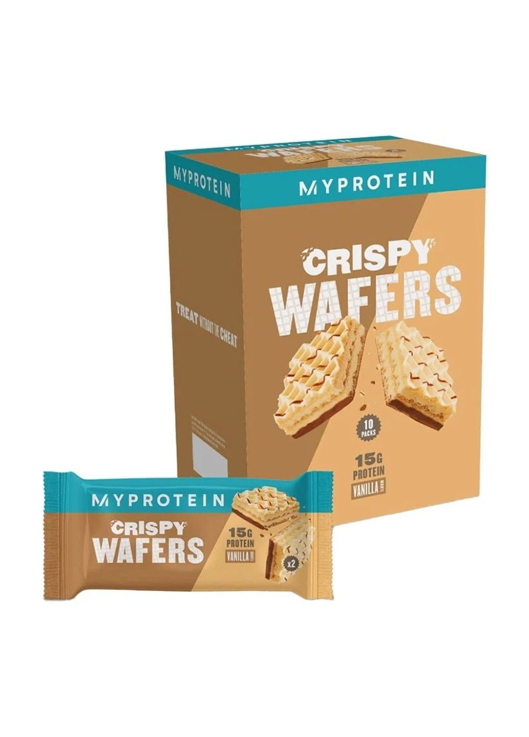 Протеиновые вафли Crispy Wafers MyProtein - 10x40g Vanilla My Protein (363256911)