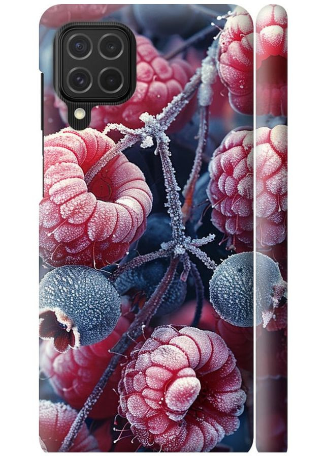3D пластиковый матовый чехол 'Морозные ягоды' для Endorphone samsung galaxy m62 (285116392)