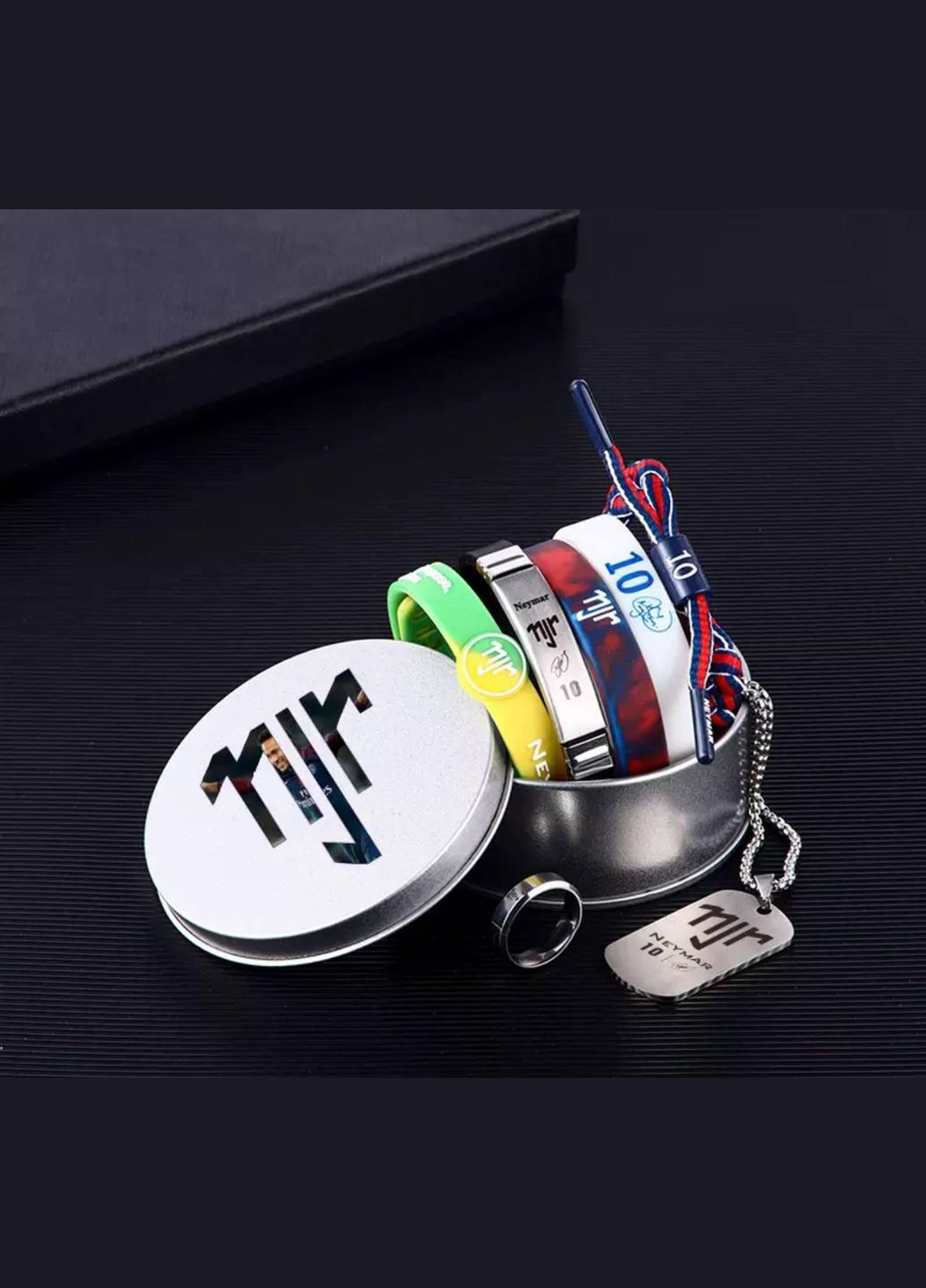 Набір аксесуарів "Неймар" (браслети, жетон, каблучка) No Brand (341529682)