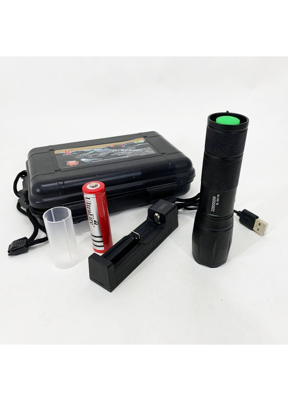 Тактичний Ліхтар BL-1831 T6 Police, надпотужний ліхтарик, ліхтарик із зарядкою від мережі Bailong (364664900)