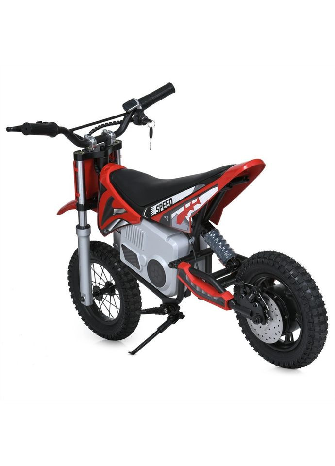 Дитячий електромобіль мотоцикл до 80 кг для дітей від 6 років з акумулятором та ручкою газу Bambi Racer (368759555)