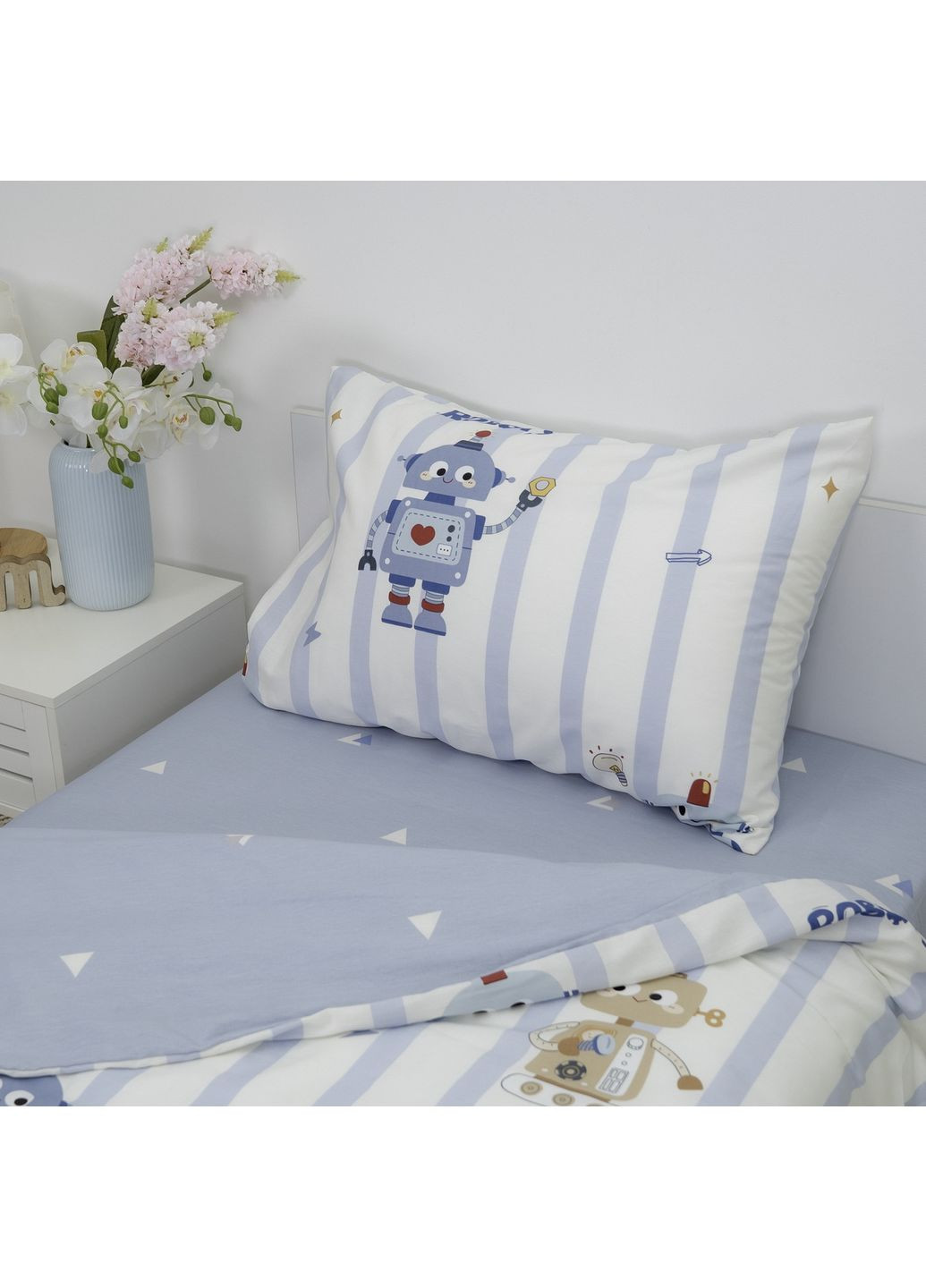 Комплект постільної білизни Підлітковий Сатин Twill 801 Viluta (371137035)