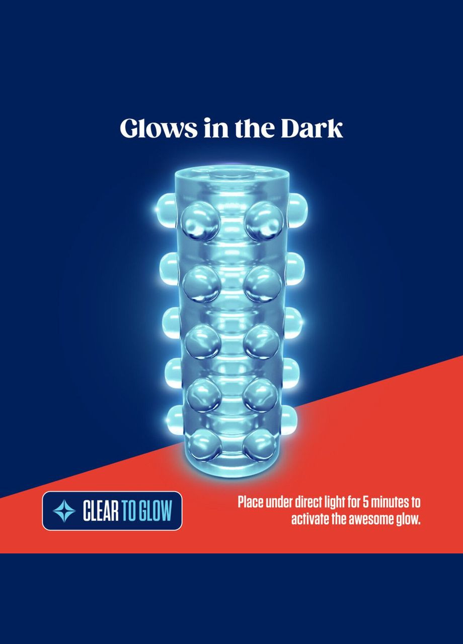 Мастурбатор Rize by Swich Glow in the Dark Masturbator - Clear Blush (289771119)