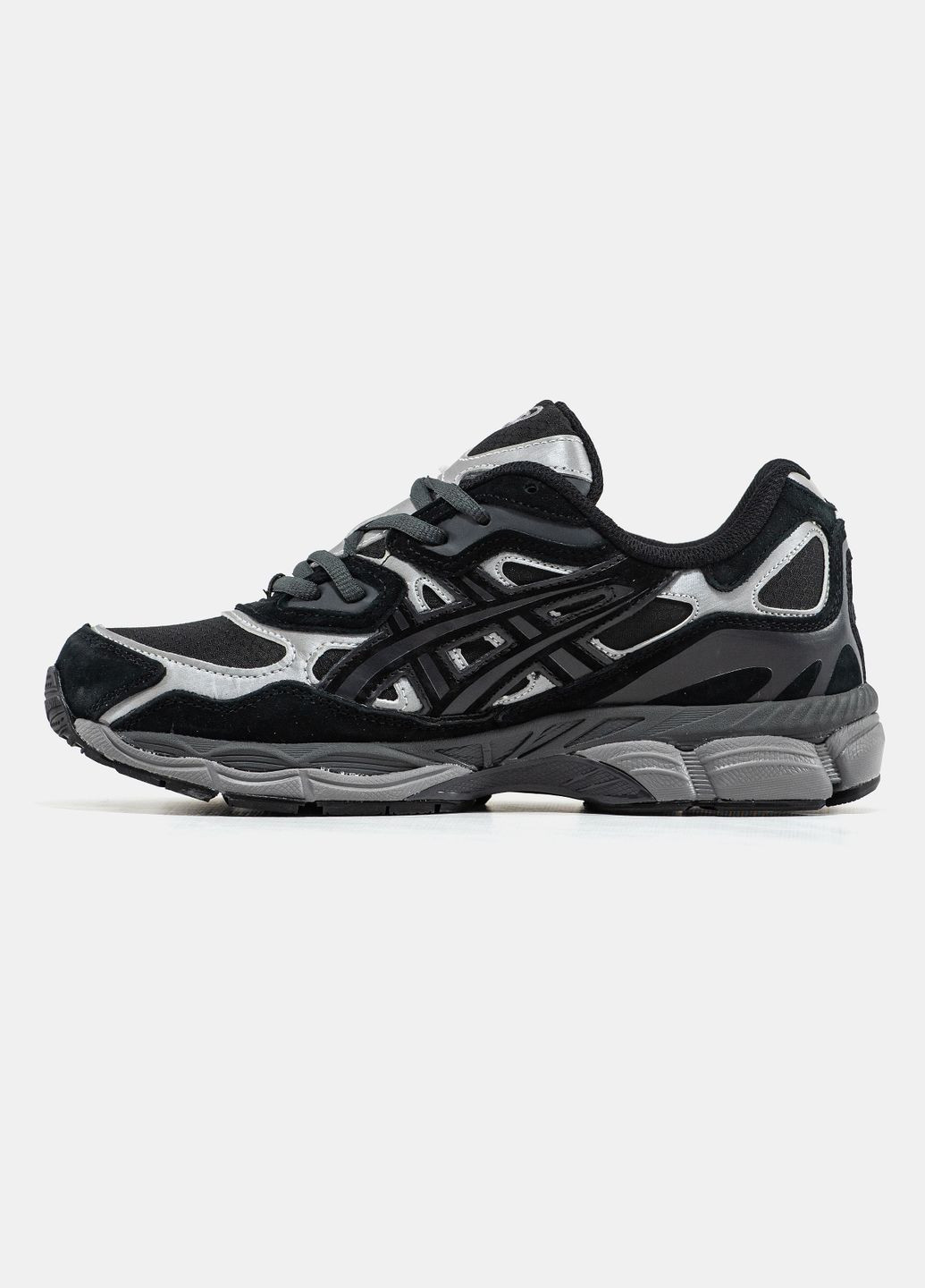 Чорні Осінні кросівки чоловічі asics gel-nyc gore-tex black gray | асікс гель-нюк чорні сірі No Brand