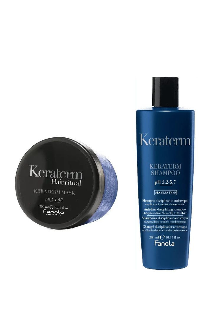 Набор для восстановления и укрепления поврежденных волос Keraterm шампунь, 300 мл., маска 300 мл. Fanola (307499816)