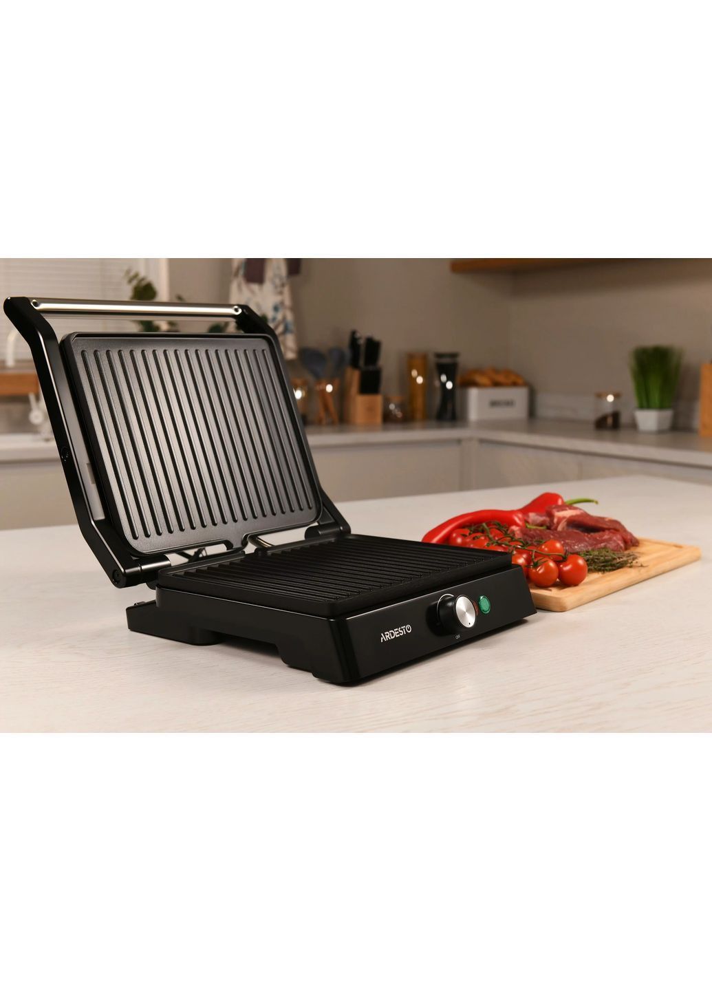Електро гриль 1800W електричний домашній настільний контактний (притискний) Ardesto Grill (369761800)