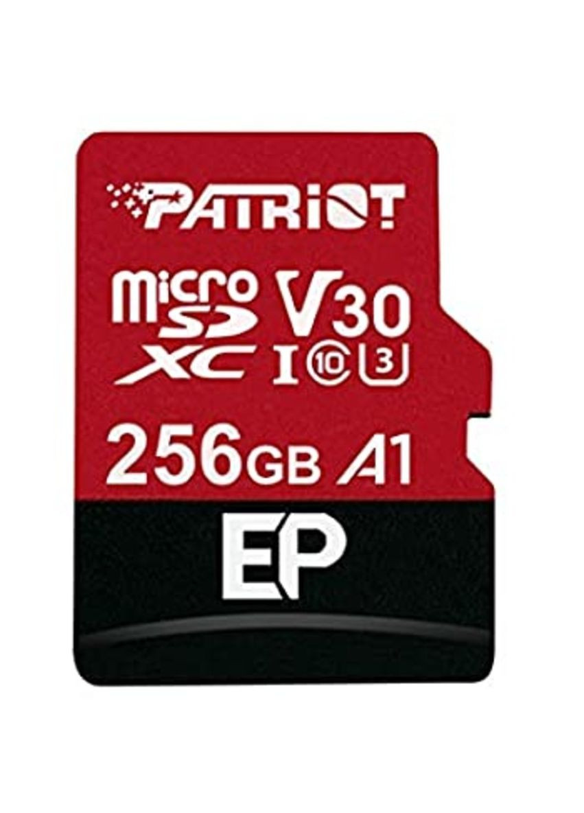 MicroSDXC (UHS-1 U3) EP Series 256Gb class 10 V30 (R-100MB/s, W-80MB/s) (adapter SD) Patriot (300685589)
