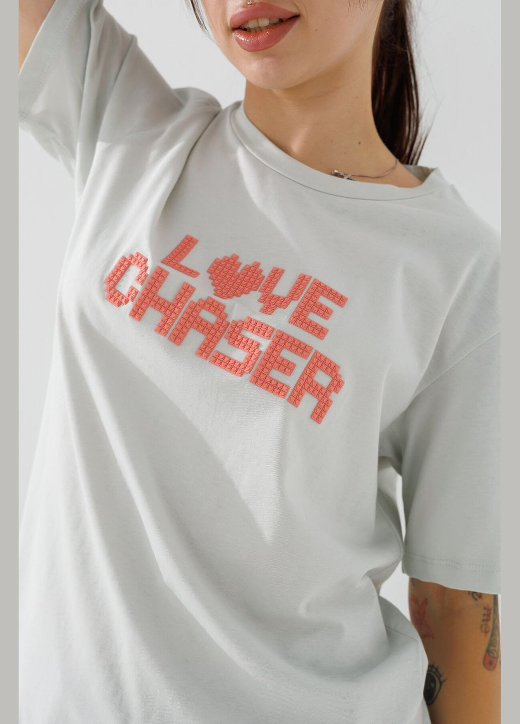 Футболка с принтом женская BX-99 Светло-оливковый (2000990656605A) shop (2000990656605) PEPPER MINT - (365040952)