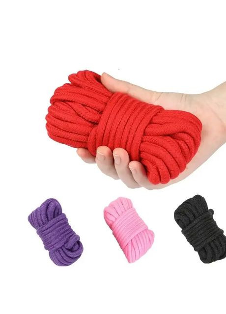 Бандажна мотузка для БДСМ, мотузка для зв'язування, шибарі, 5 метрів рожева No Brand (316475787)