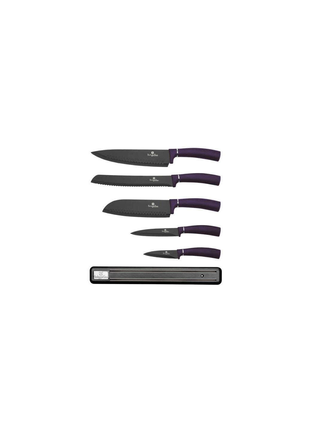 Набір ножів 6 пр. Purple Eclipse Collection BH2681 Berlinger Haus комбінований,