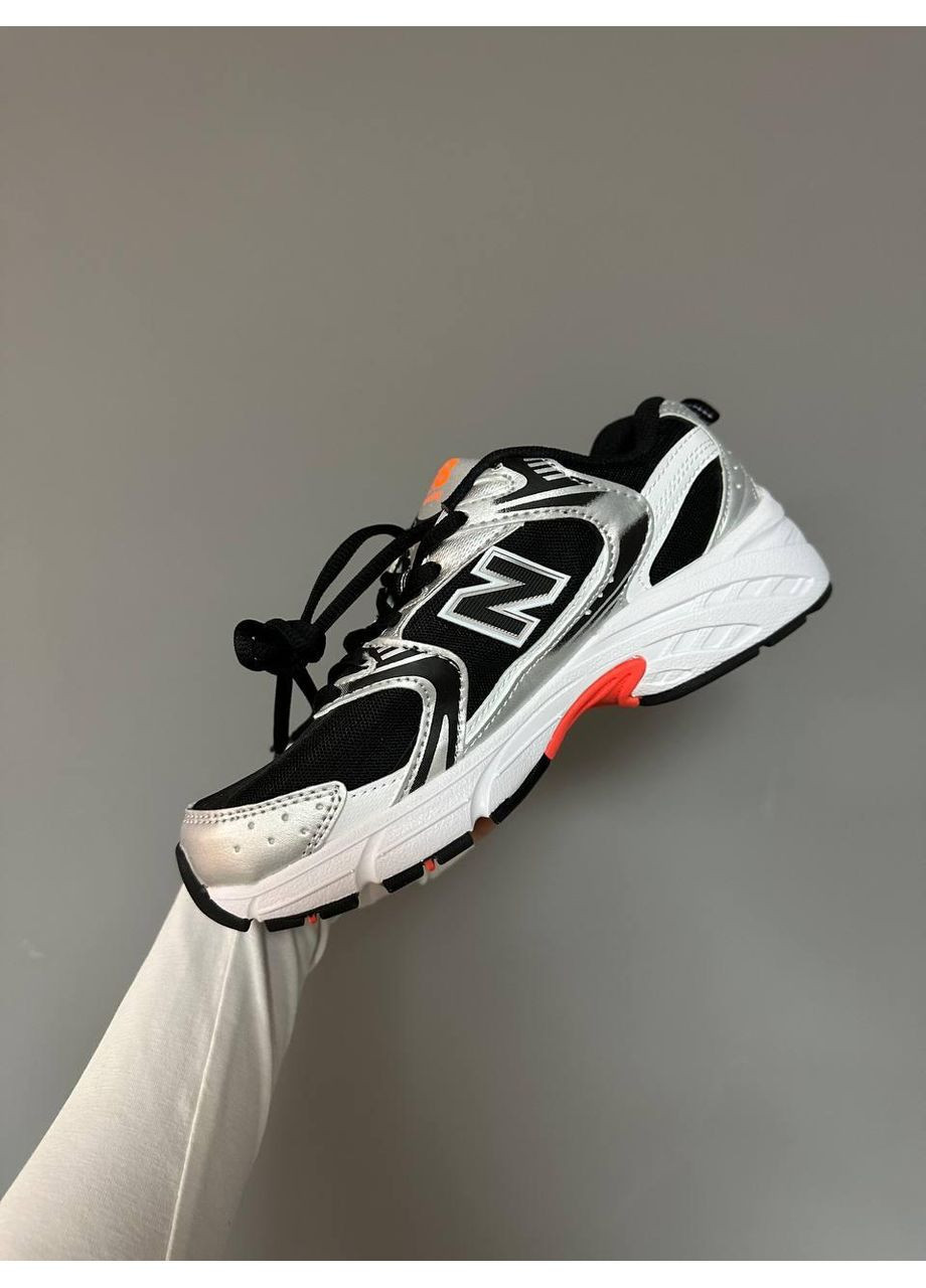 Черные демисезонные кроссовки мужские new balance 530 black silver orange нью беланс 530 No Brand