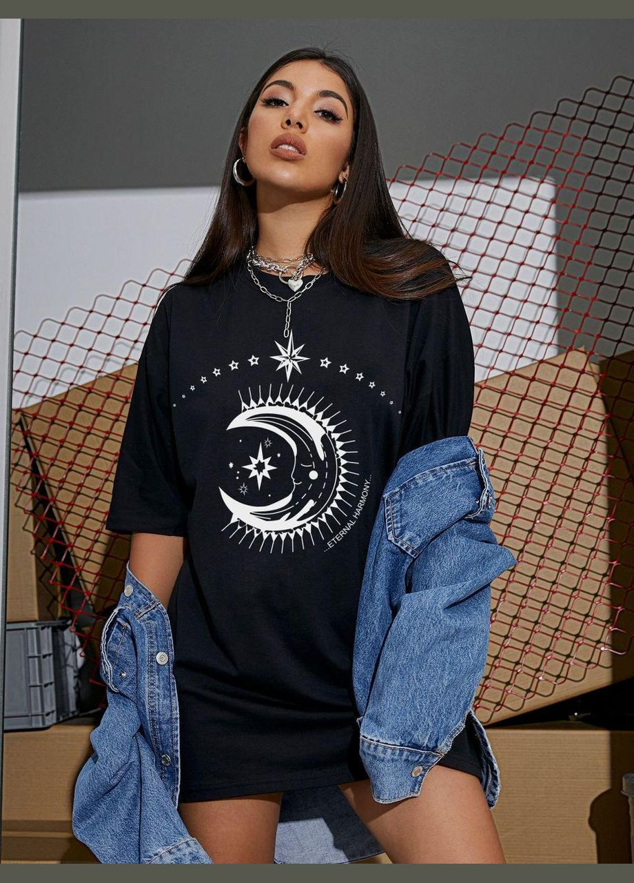 Футболка жіноча з принтом Чорний 2634325285 No Brand - (341249511)