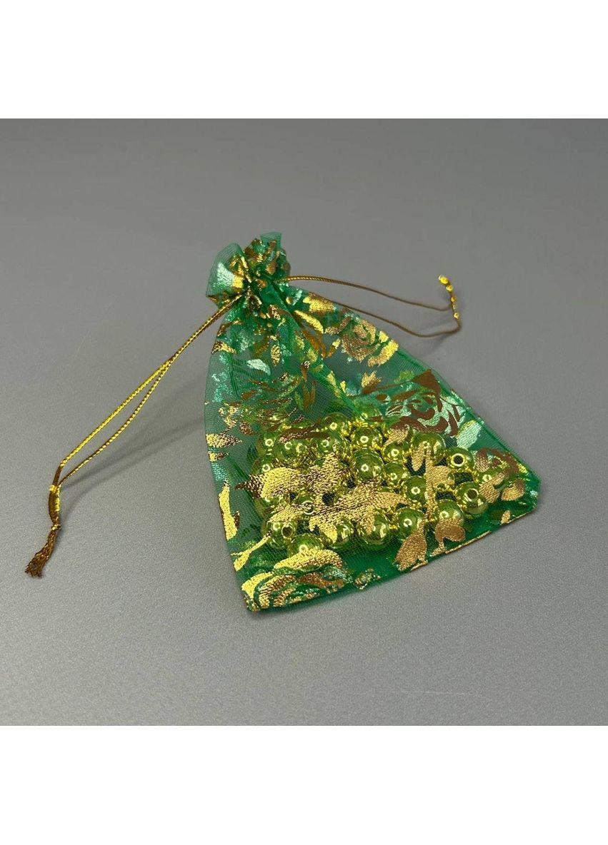 Подарочный мешочек из органзы 9х12 см - зеленый Plus-plus (354798449)