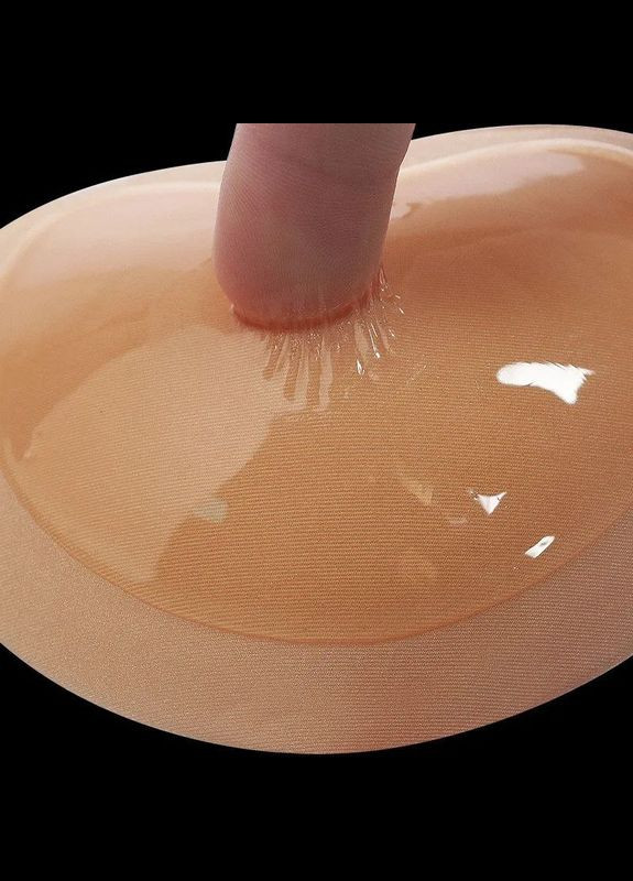 Пуш-ап на силиконовой основе в форме полукруга черный No Brand Пуш-ап Напівколо (328264792)