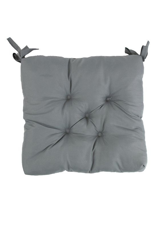 Подушка на стул 38x38 - Серая (22595) Руно (347163230)