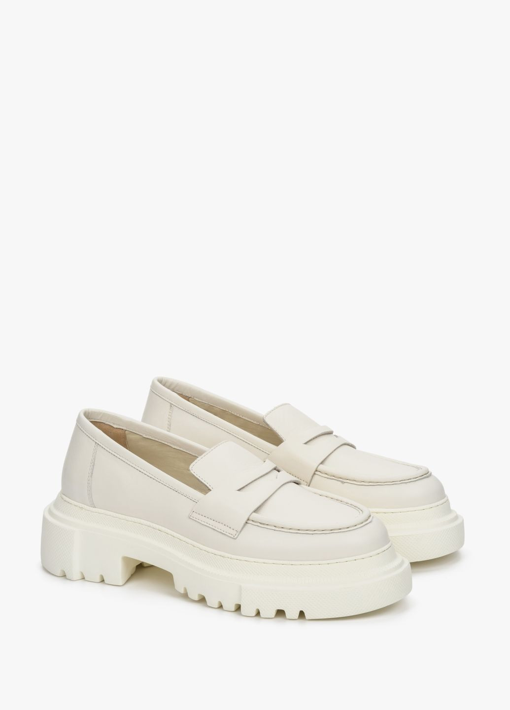 Estro Лоферы, цвет молочный светло-бежевый з, украина — демисезон (307354824)