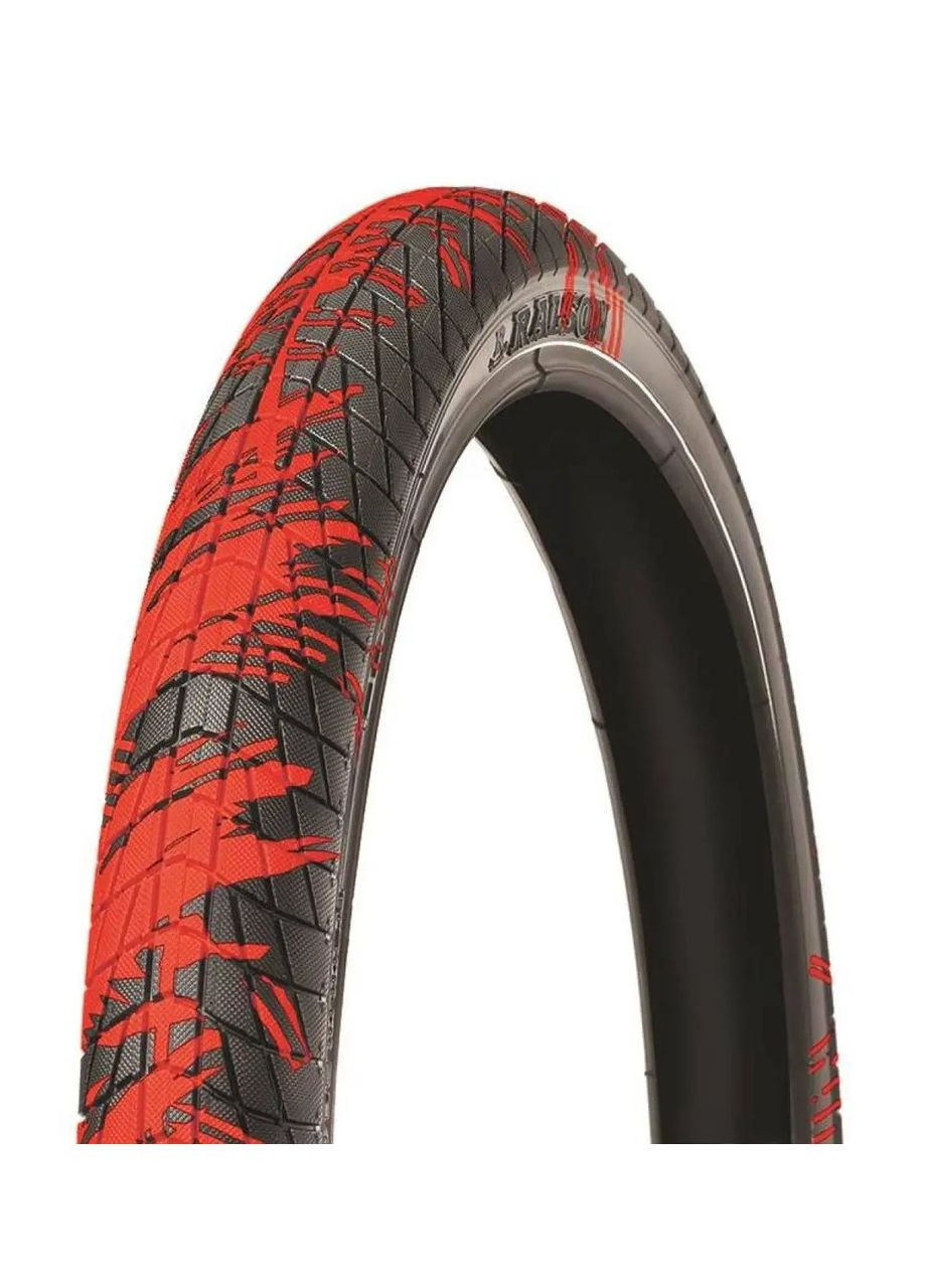 Покришка BMX 20 x 2,125, чорний/червоний (R-4602red) Ralson (370047490)
