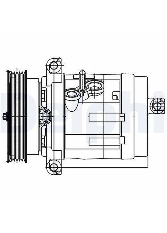 Компресор кондиціонера CHEVROLET / OPEL/ VAUXHALL CAPTIVA, ANTARA, ANTARA 2006-> DL TSP0155984 Delphi (354334490)