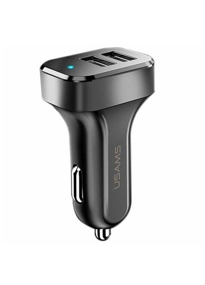 АЗП CC087 C13 2.1A Dual USB Car Charger Black USAMS (297453513)
