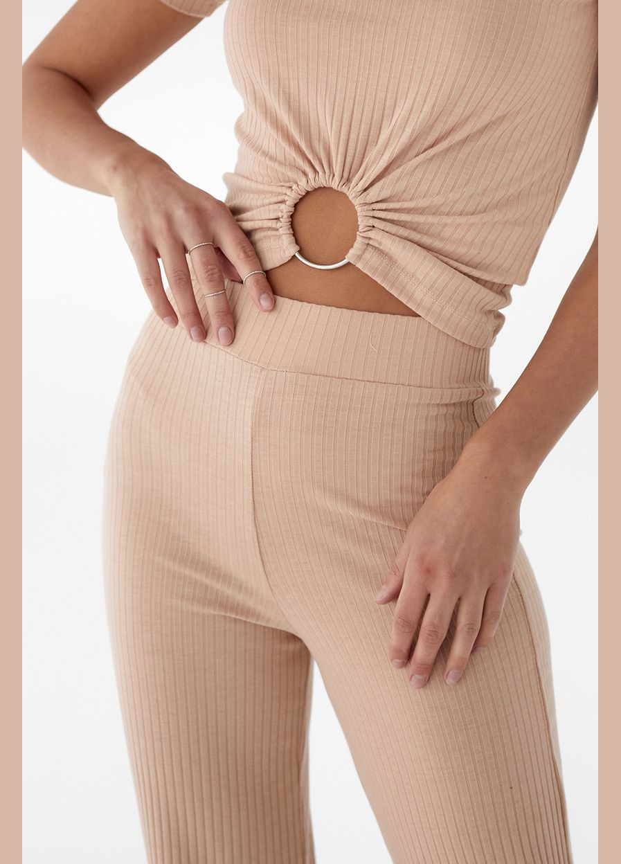 Трикотажний комплект з футболкою та широкими штанами Liton (296658496)