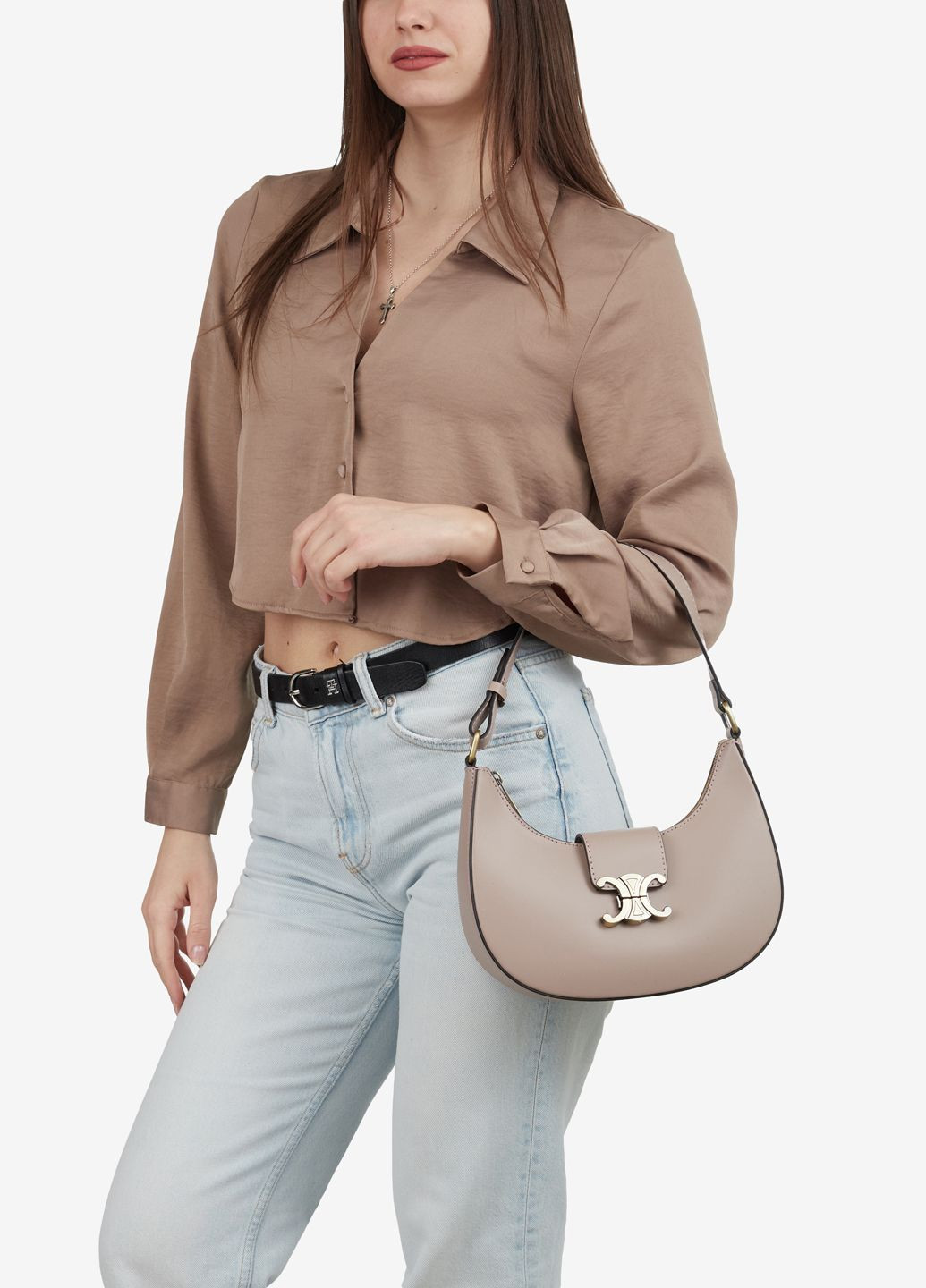 Сумка жіноча шкіряна багет середня Сrossbody Regina Notte (323002577)