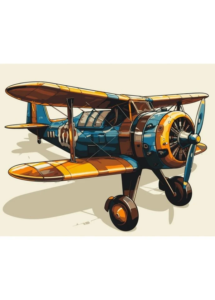 Картина по номерам "Аэроплан" 12509-AC 40x50 см Art Craft (338535239)