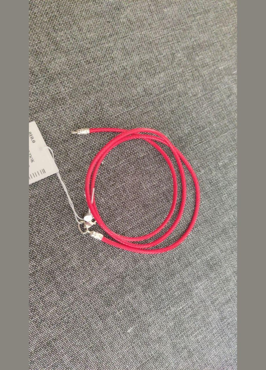 Шнурок ювелірний 925 проба для прикрас фурнітура срібло червоний Без покриття No Brand (341389505)