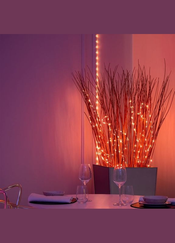 Гирлянда Smart LED Dots Lights RGB 400 IP44 20м черный кабель Twinkly (315719593)