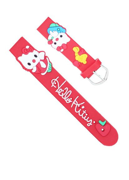 Часы детские наручные для девочек Китти с японским механизмом красный NEWDAY (362414034)